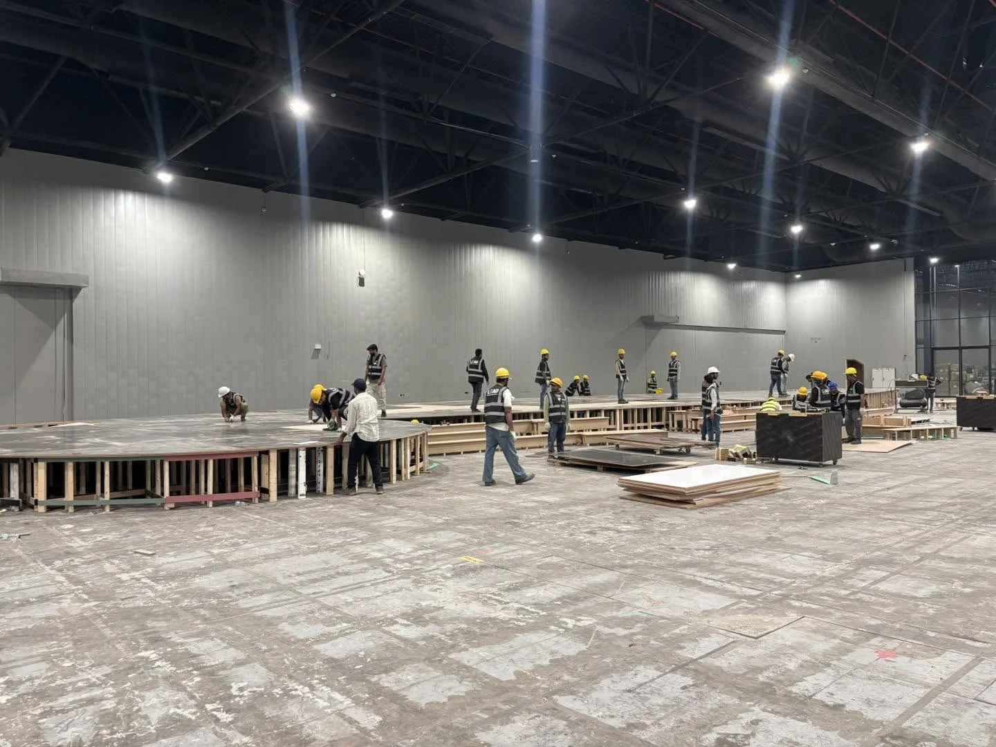 Montage de la scène ARAMCO