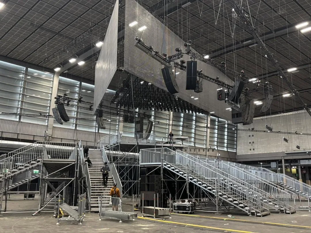 Détail de la régie et de la lumière pendant la soirée
