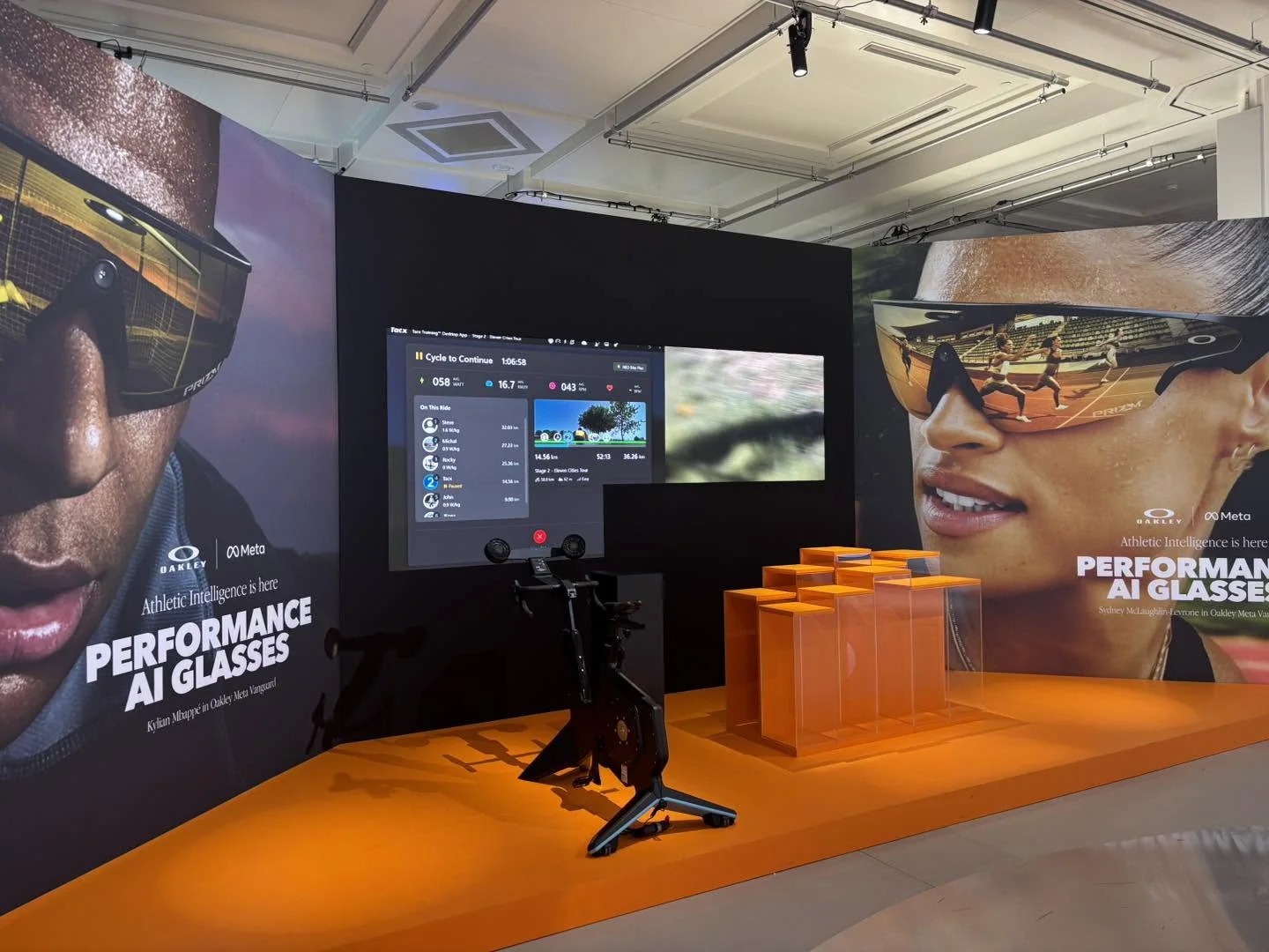 Espace Oakley Meta consacré aux lunettes connectées